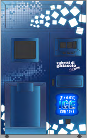 Ghiacci triturato, ghiaccio tritato, Distributori automatici di ghiaccio
